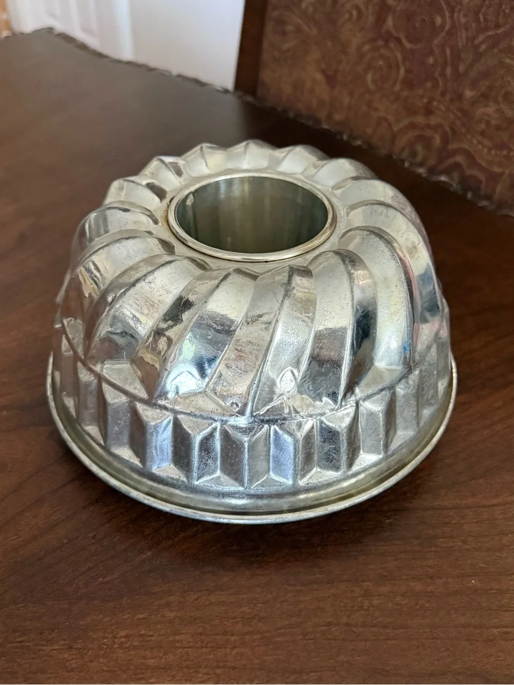 MCM Kaiser Bundt Pan West Germany Aluminum Fluted Cake Mold Jello Farmhouse 8.5”